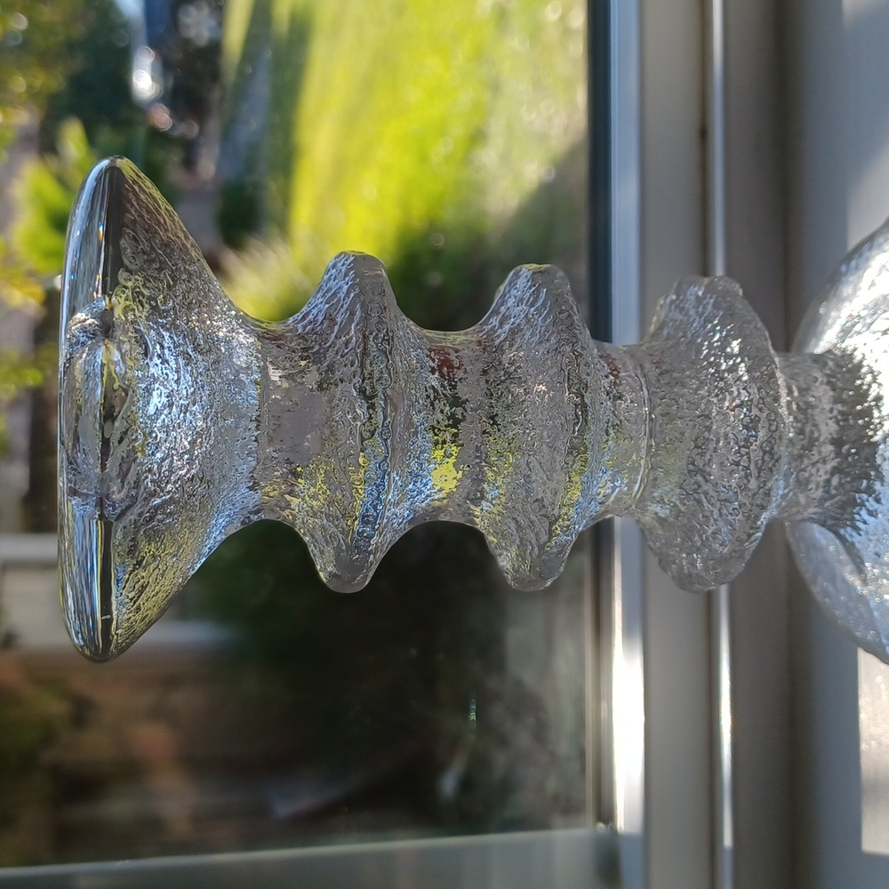 Iittala Festivo 3 ring glass candle holder